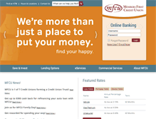 Tablet Screenshot of mfcu.net